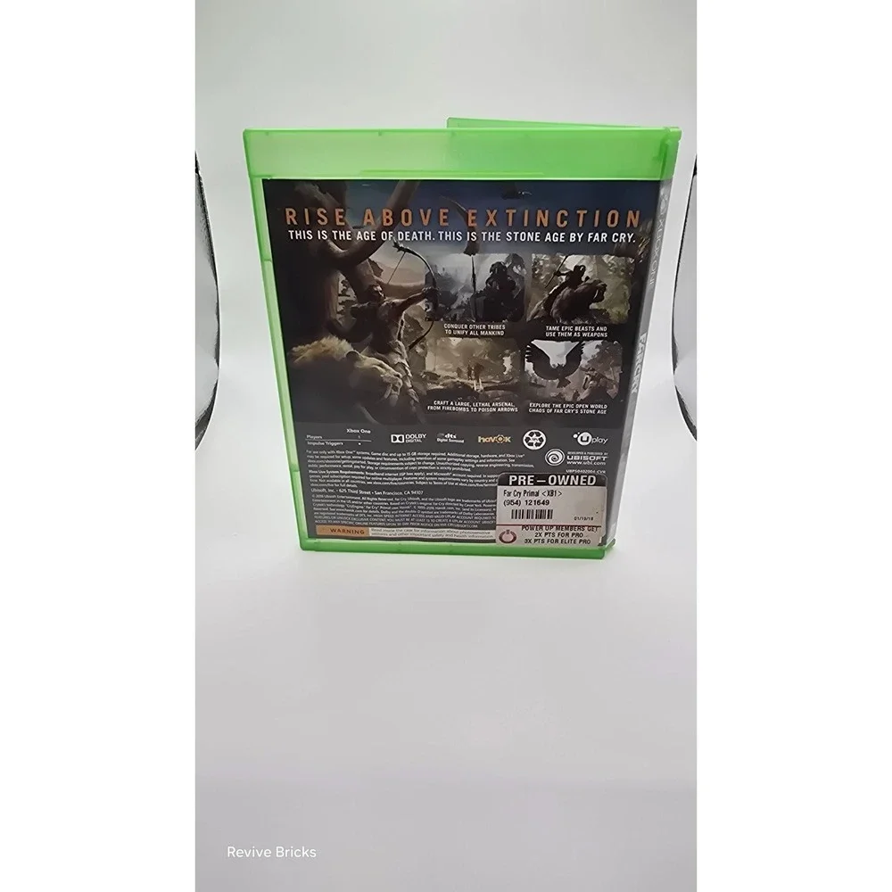 Far Cry Primal (Microsoft Xbox One, 2016) Game & Case Tested Working Great Cond.